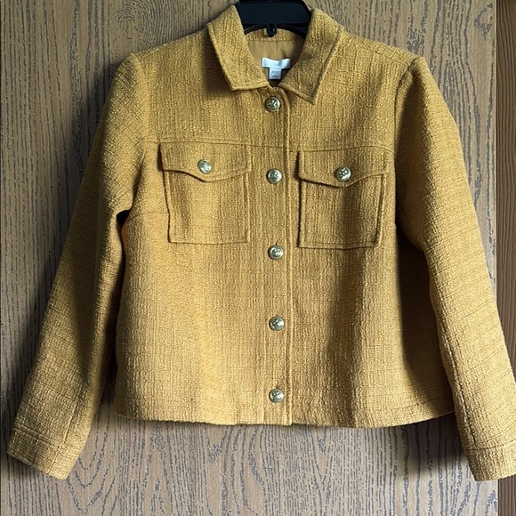 J. Jill Jackets & Blazers - Stylish Honey Textured Jacket